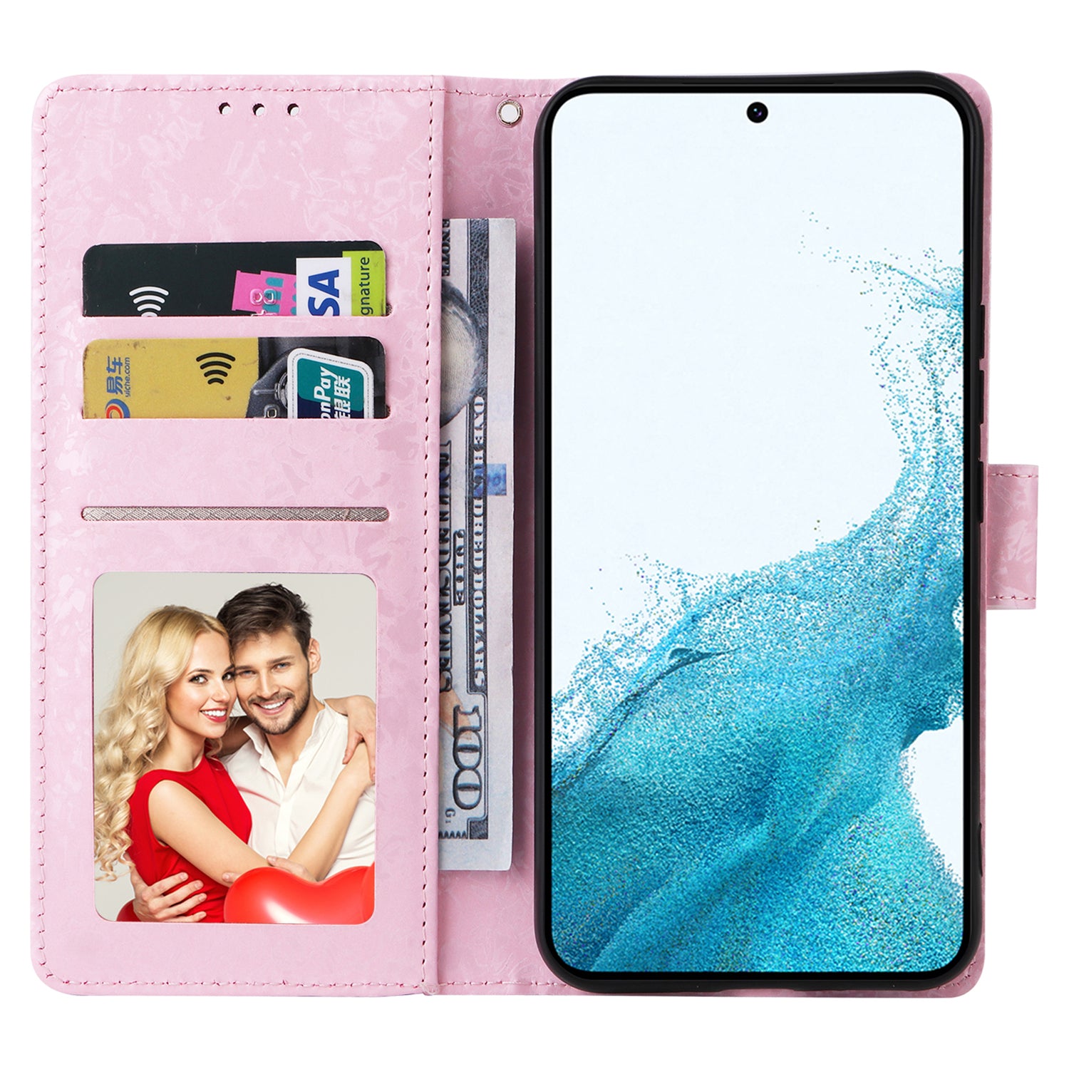 For Samsung Galaxy A54 5G Case RFID Blocking Magnetic Phone Cover with Lacquered Design For Samsung Galaxy A54 5G Case RFID Blocking Magnetic Phone Cover with Lacquered Design